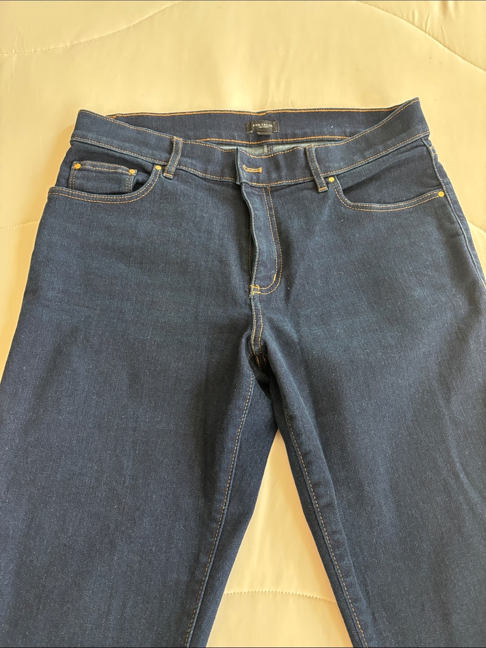 Ann Taylor Factory Dark Blue Ankle Jeans